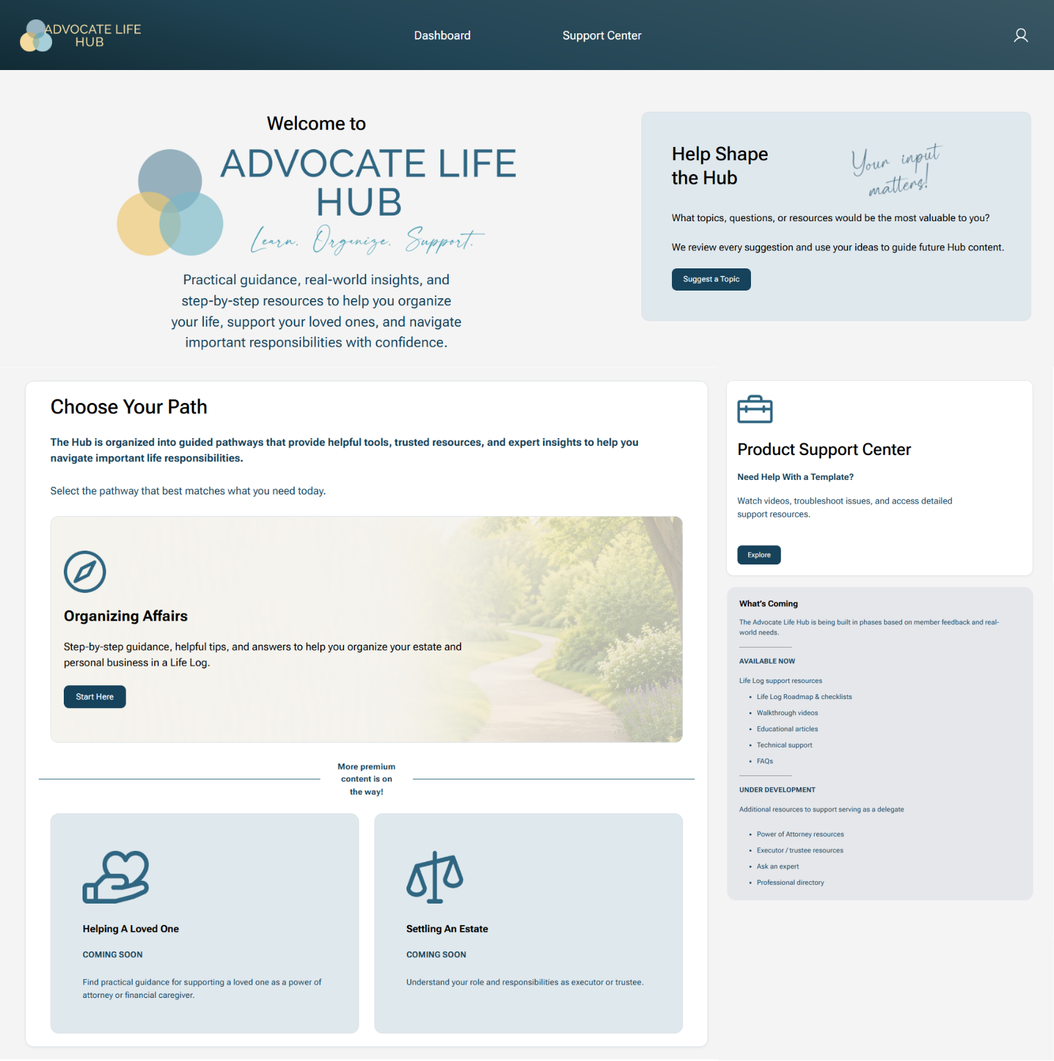 Excel Template and Roadmap Entry Screenshot